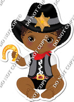 Dark Skin Tone Cowboy Baby w/ Variants