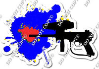 Blue Splatter - Paintball Gun w/ Variants