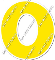 30" - XL KG Individual Flat Yellow Numbers