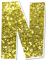 LG 18" Individuals - Yellow Sparkle