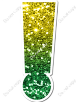 LG 23.5" Individuals - Yellow / Green Ombre Sparkle