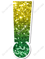 LG 12" Individuals - Yellow / Green Ombre Sparkle