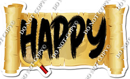 Pirate - Happy Birthday Scroll & Magnifying