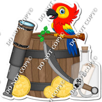 Pirate - Parrot on Barrell w/ Variants