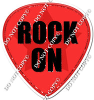 Band - Red Rock On Guitar Pick
