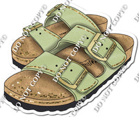 Green Birkenstock Sandals w/ Variants
