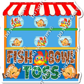 Circus - Fish Bowl Toss Game Stand